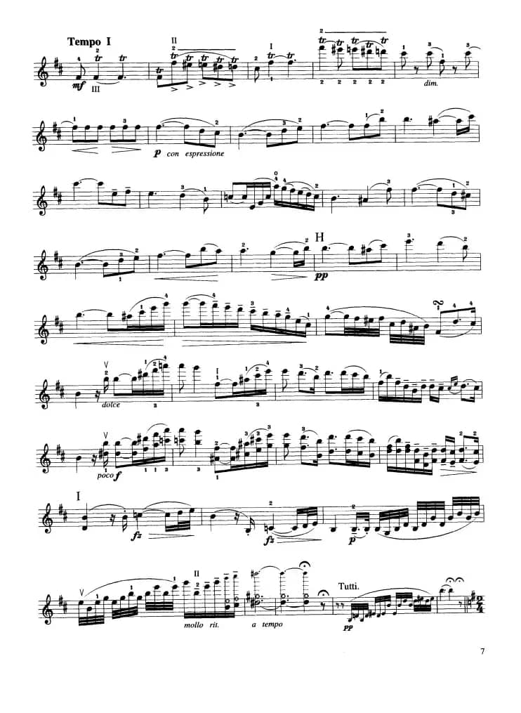 第七协奏曲Op.76（小提琴分谱）