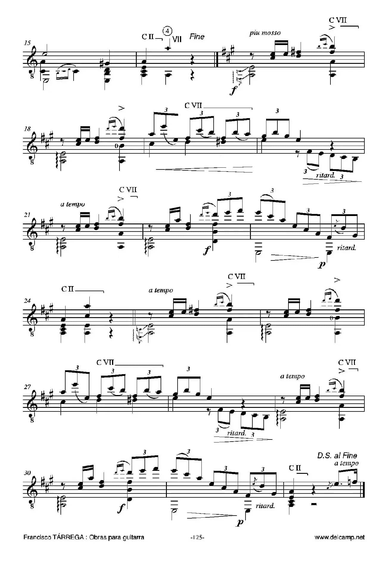 《塔雷加作品全集》第7部分（古典吉他）