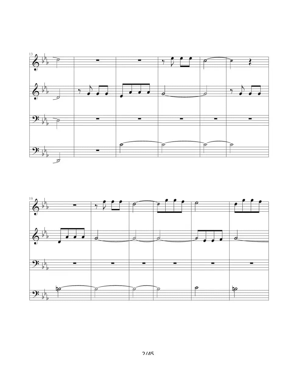 命运交响曲（四手联弹）