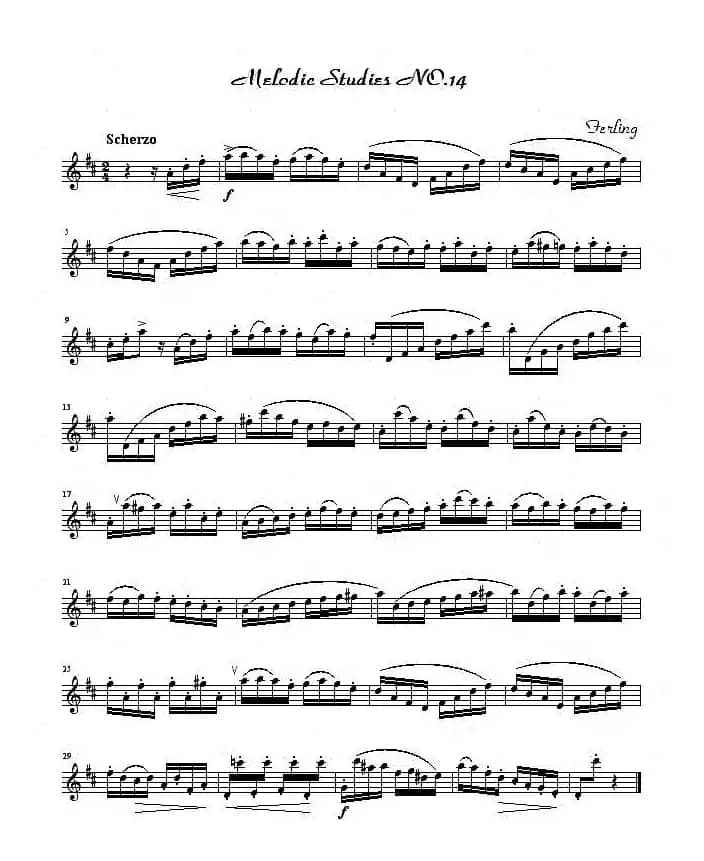 四十八首旋律练习曲之十四