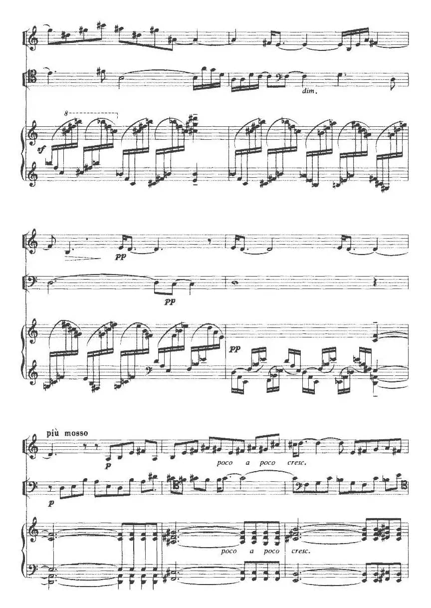 钢琴三重奏（陈铭志作曲版、小提琴+大提琴+钢琴）