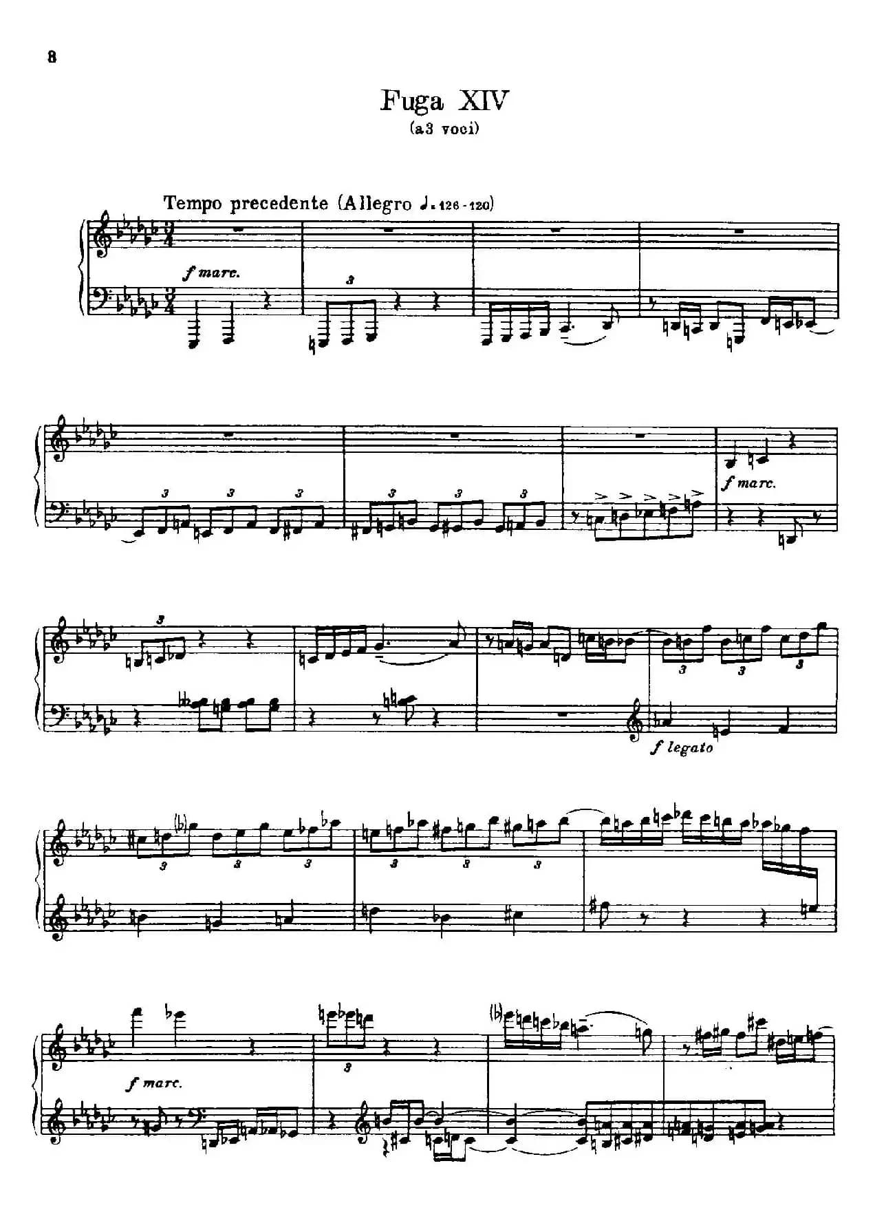 24 Preludes and Fugues Part.2 Op.45(24首前奏曲与赋格·第二部分·14)