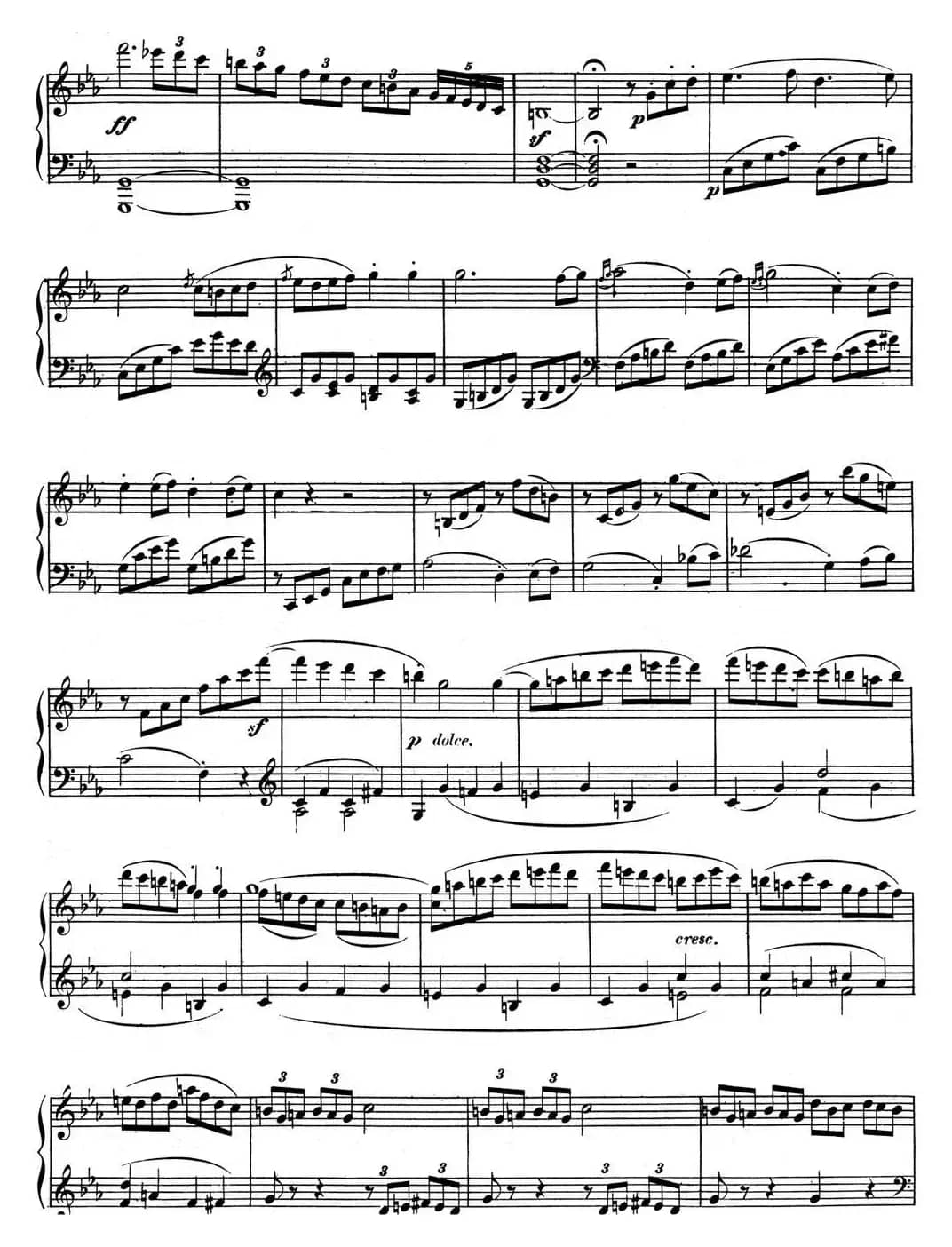 贝多芬钢琴奏鸣曲08 悲怆 C小调 Op.13 C minor