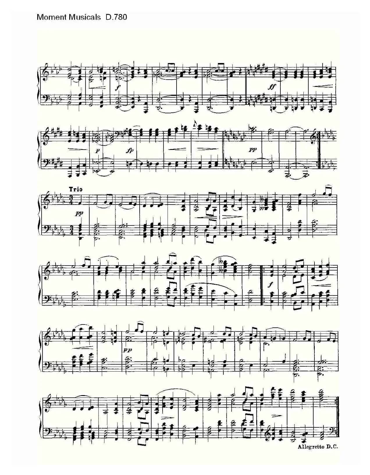 Moment Musicals D.780（6首音乐瞬间）