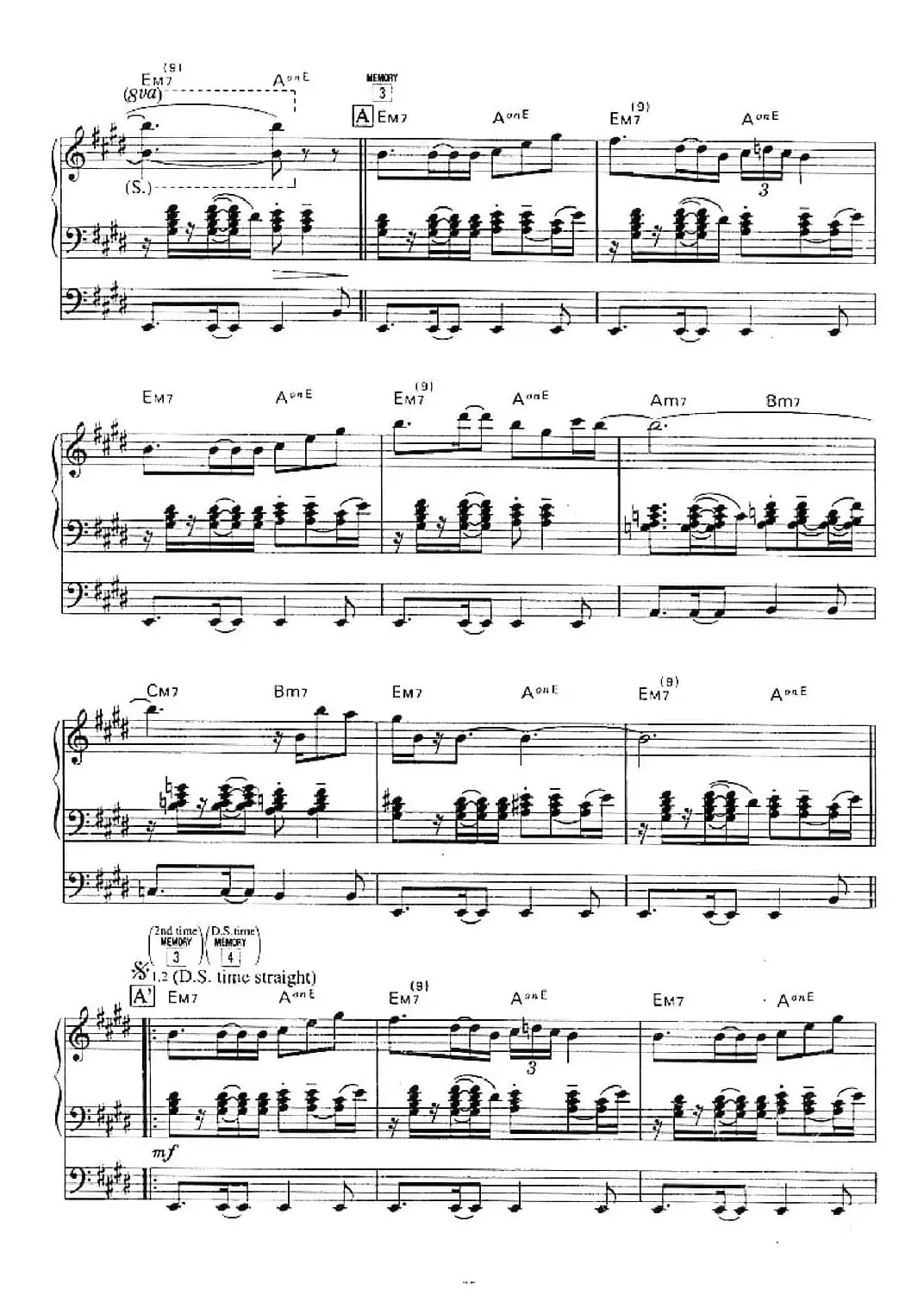 Message From The Wind（双排键电子琴谱）