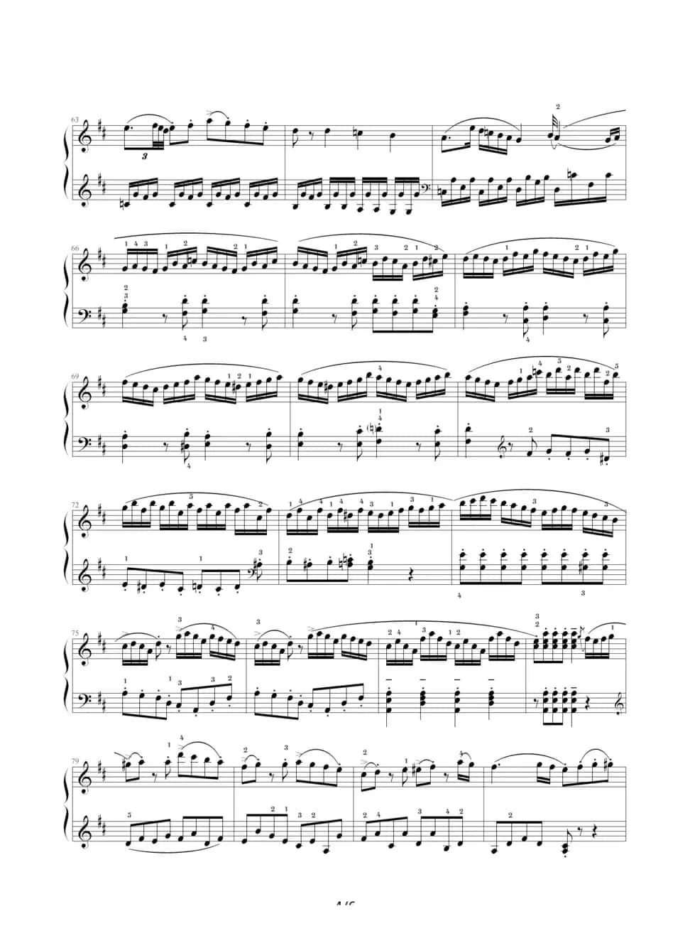 D大调奏鸣曲K.311第一乐章