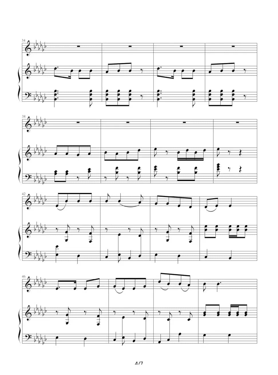 美丽家园（钢琴伴奏谱）（石顺义词 王咏梅曲、张延泽配伴奏）