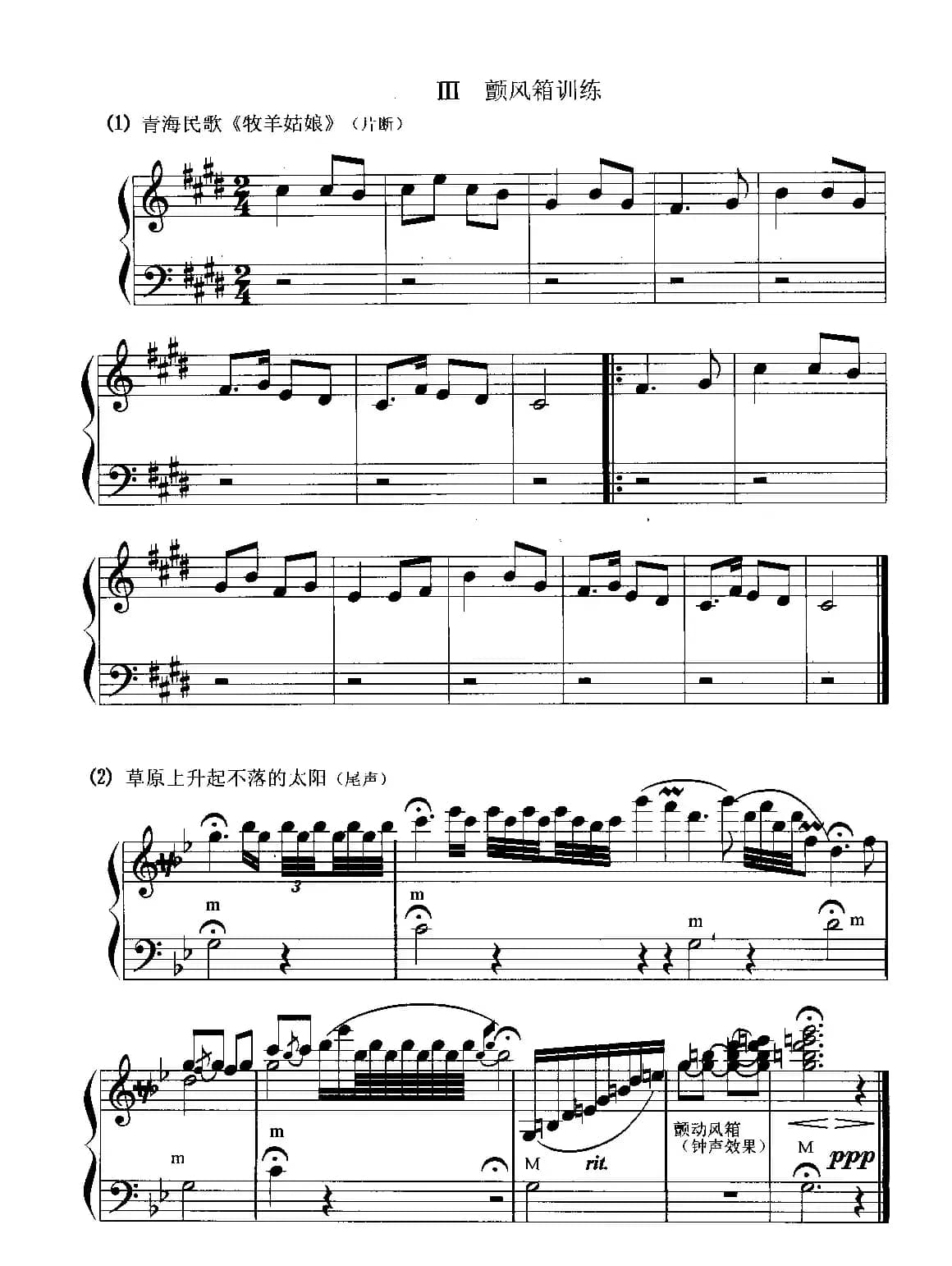 手风琴颤风箱训练