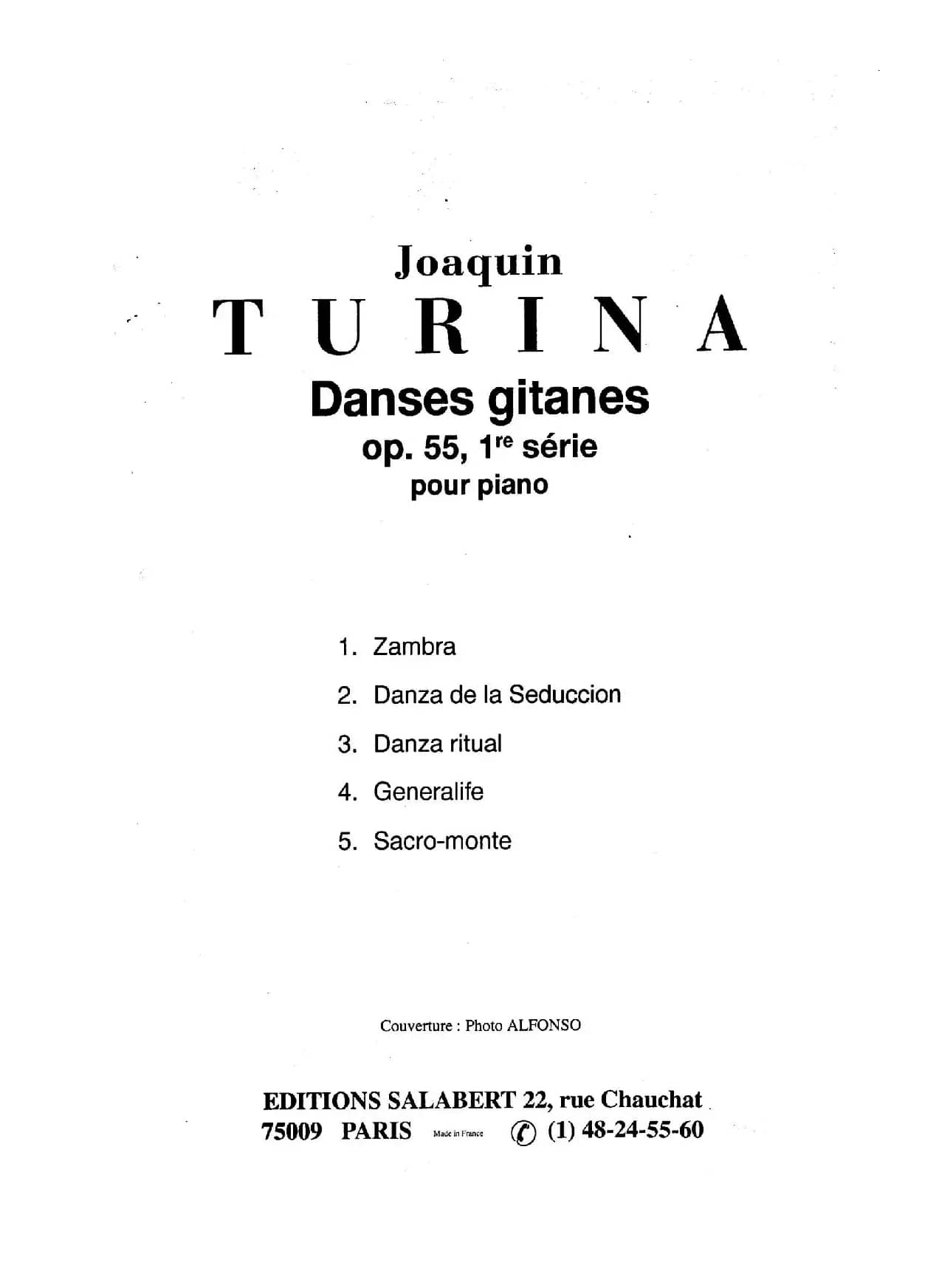 Danzas Gitanas Op.55（吉普赛舞曲）（华金·图里纳作曲版）