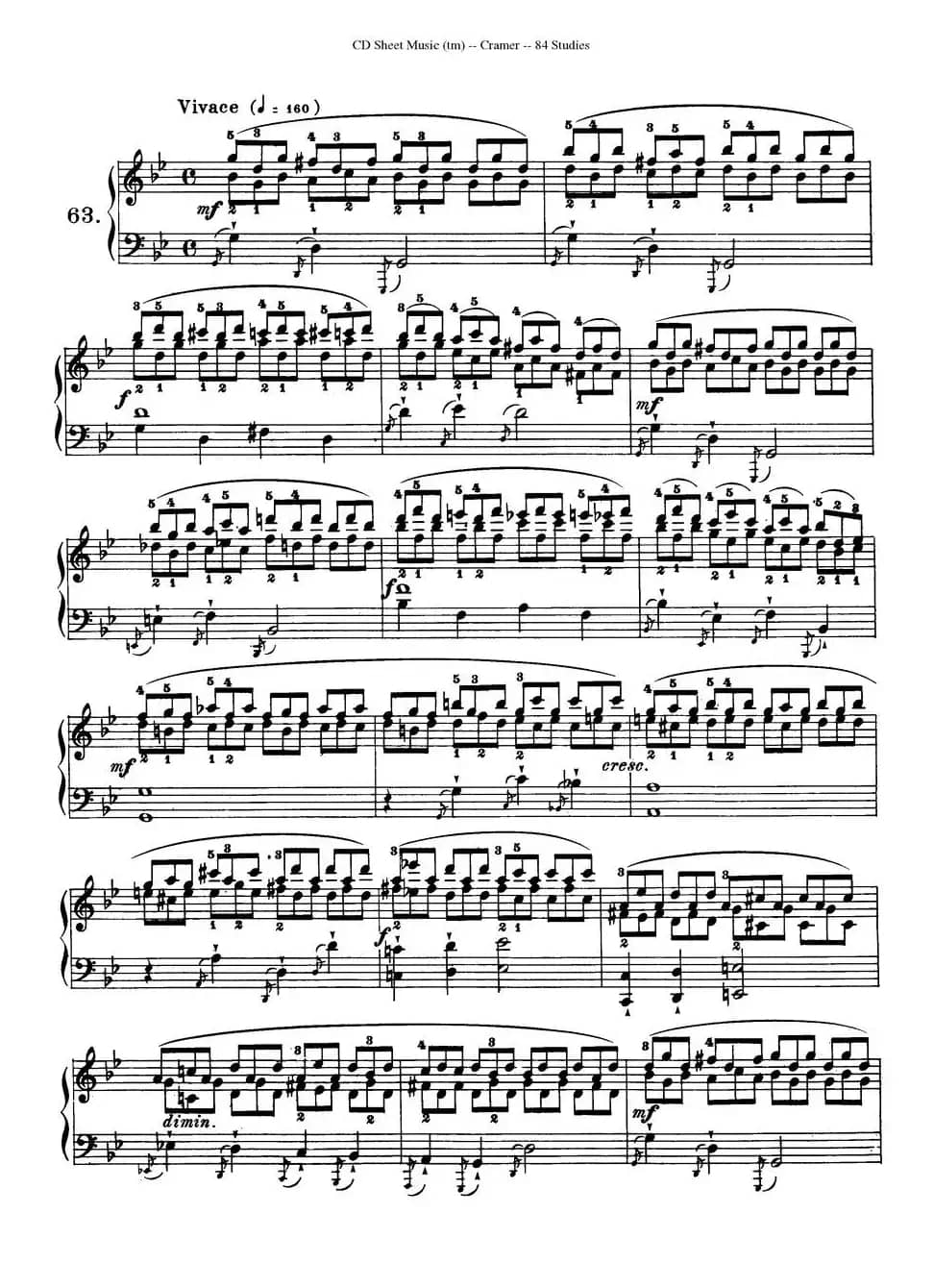 Cramer - 84 exercices（61—65）（克拉莫84首钢琴练习曲）