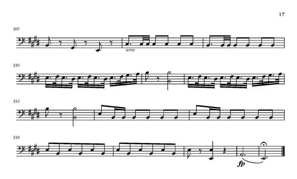 String Quartet nr.18 in E minor（E小调弦乐四重奏）（大提琴分谱）