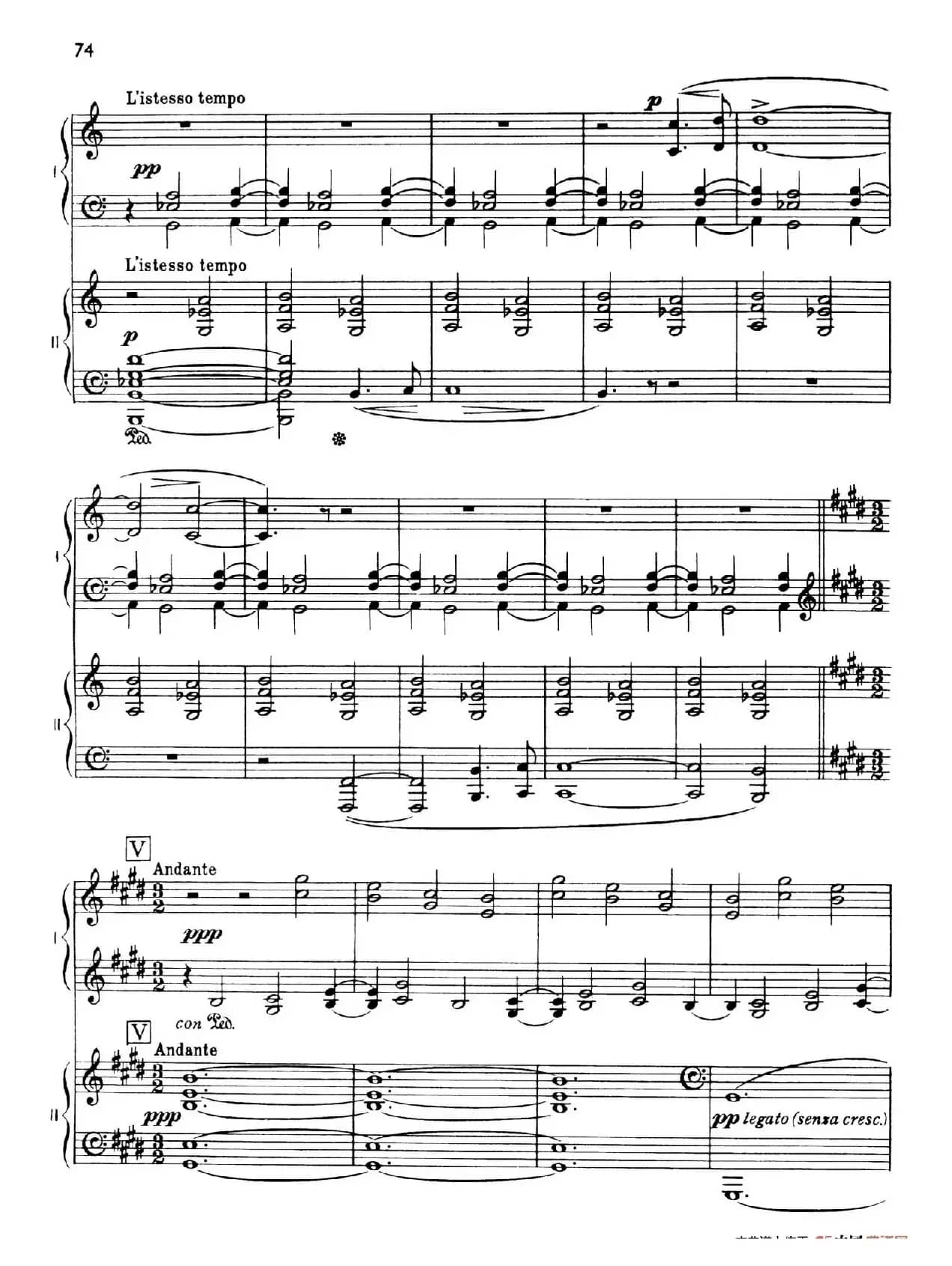 The Planets Op.32（双钢琴）（行星·第五乐章 土星—老年使者）