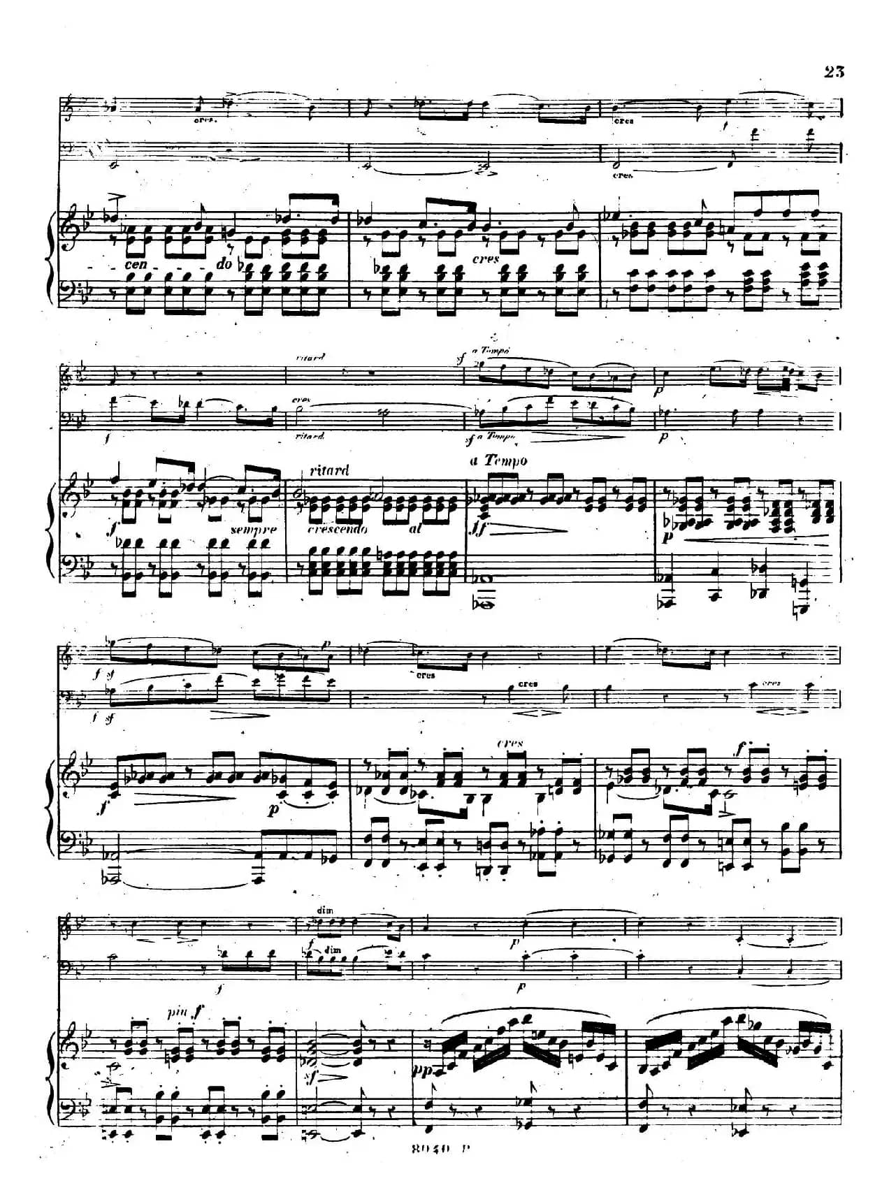 Piano Trio No.1 in d Minor Op.49（d小调第一钢琴三重奏·第二乐章）