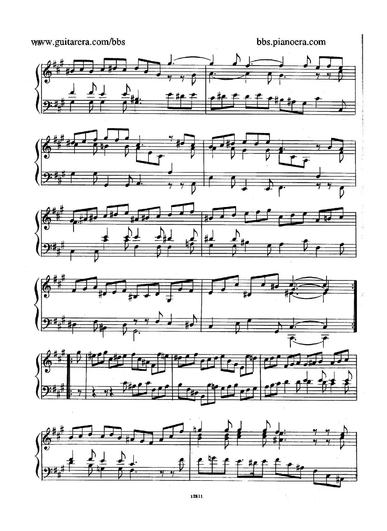 Suite No.6 in f-sharp Minor HWV 431（升f小调第六组曲）