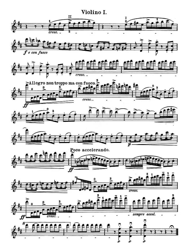 QUARTET No.1 IN D MAJOR Op.11（弦乐四重奏、小提琴分谱）