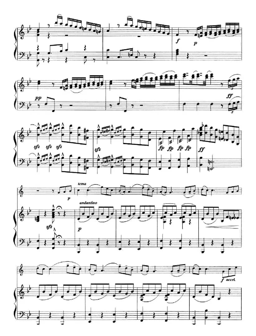 主题变奏曲（小号+钢琴伴奏）