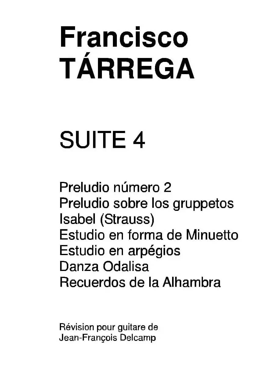 《塔雷加作品全集》第4部分（古典吉他）