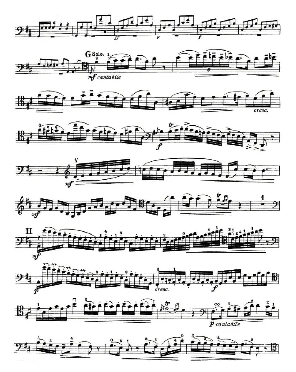 J. Haydn Concerto in D Major（海顿D大调大提琴协奏曲 [大提琴谱]）