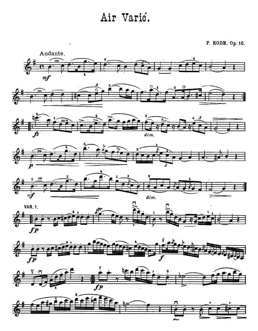 Air Varie Op.10
