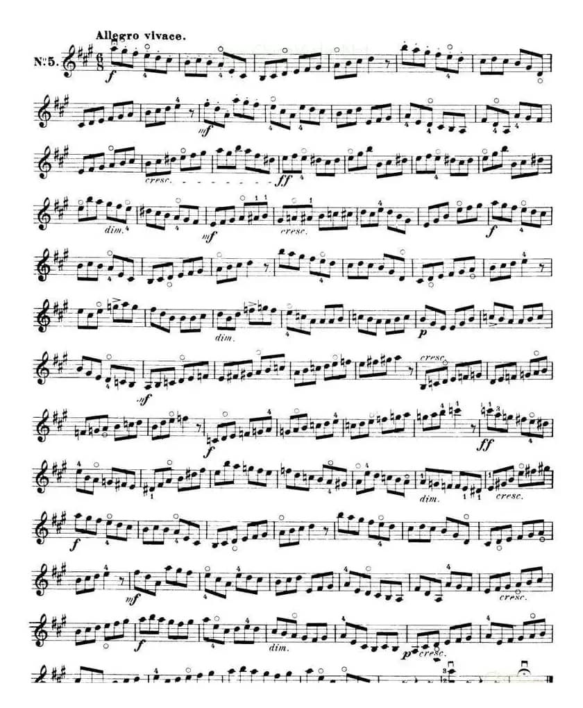 开塞（KAYSER 36首小提琴练习曲之5）