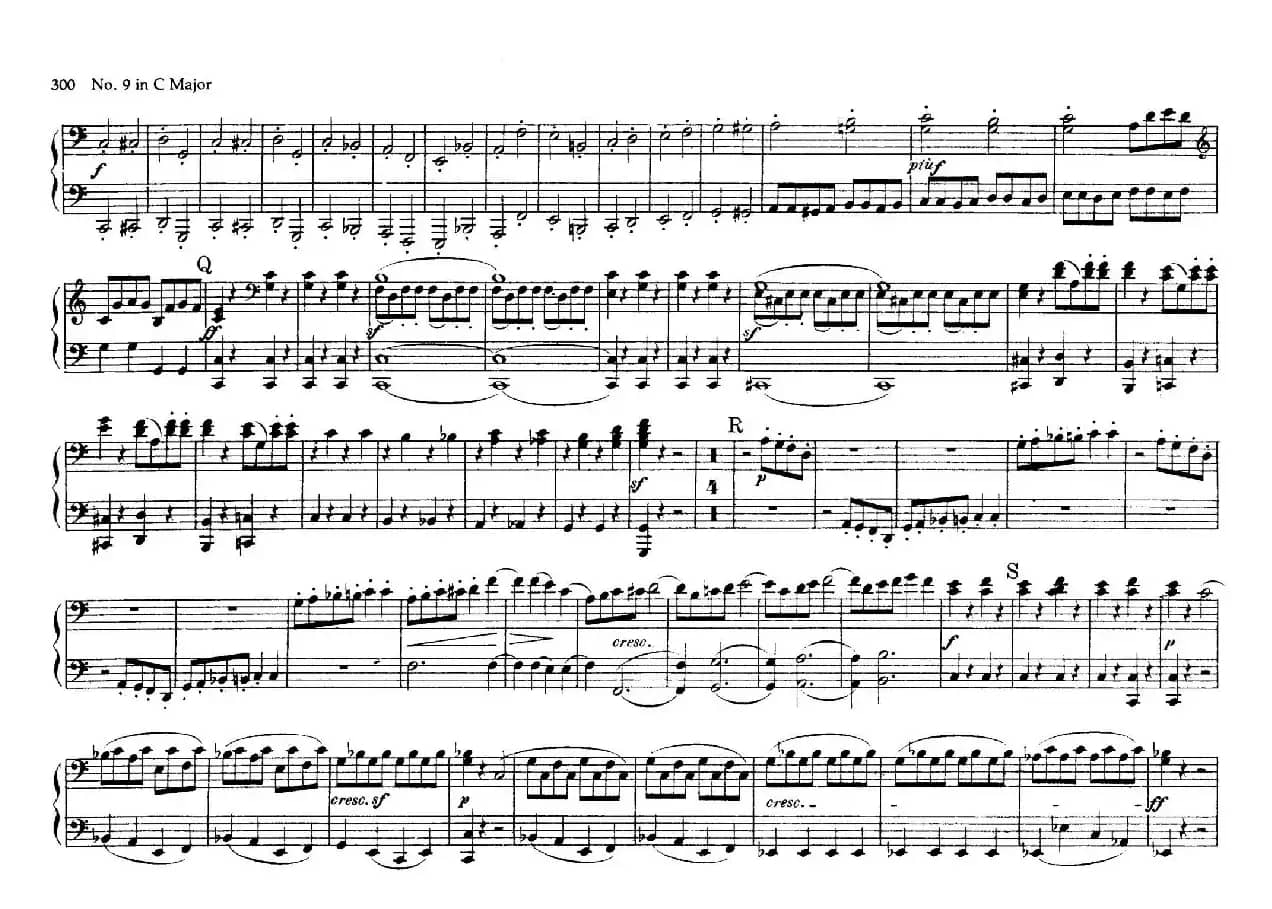 String Quartet No.9 in C Major Op.59-3 - 4 Hands（C大调第九弦乐四重奏·四手联弹）