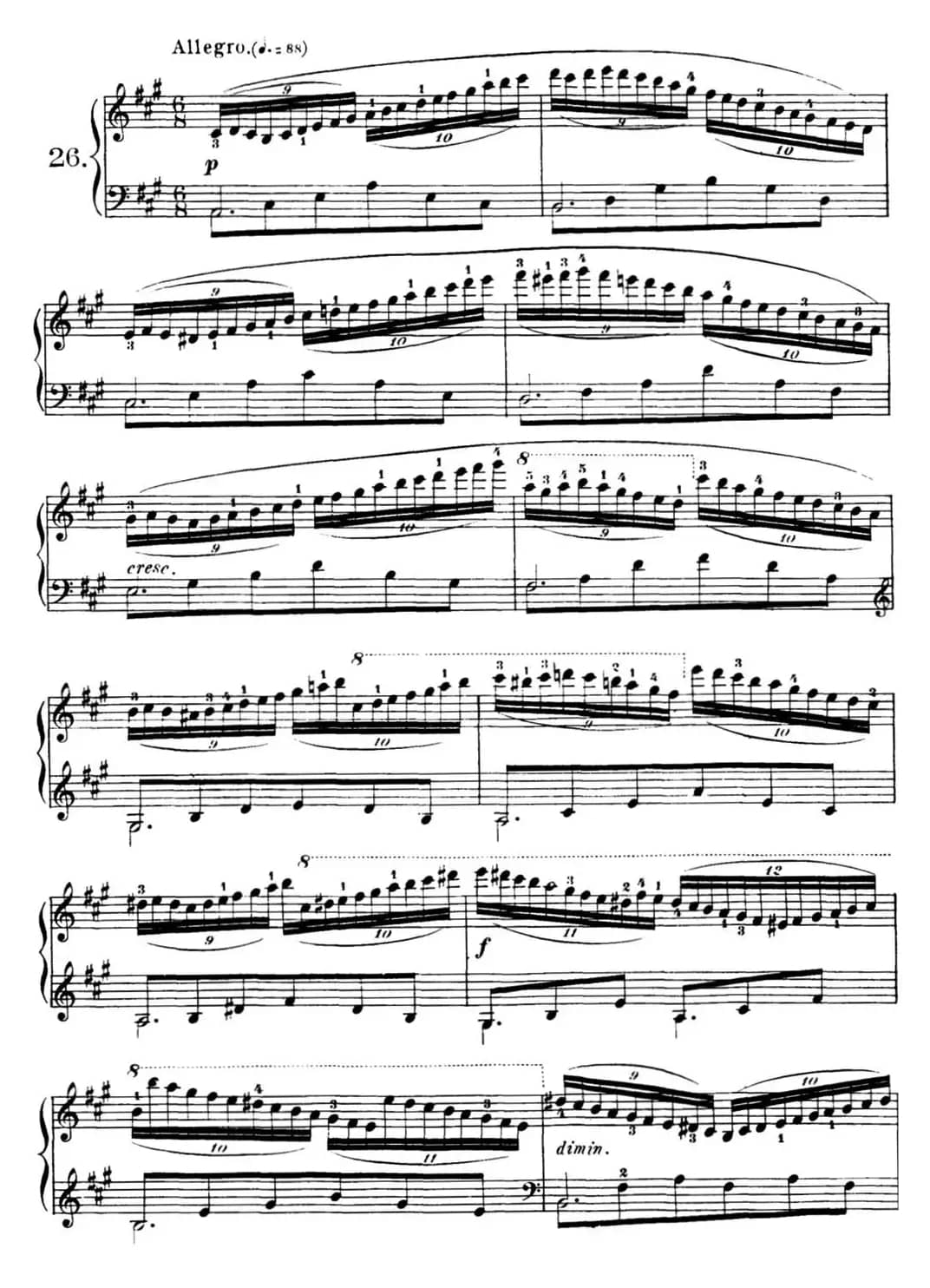 40首车尔尼Op.299钢琴快速练习曲（NO.26）