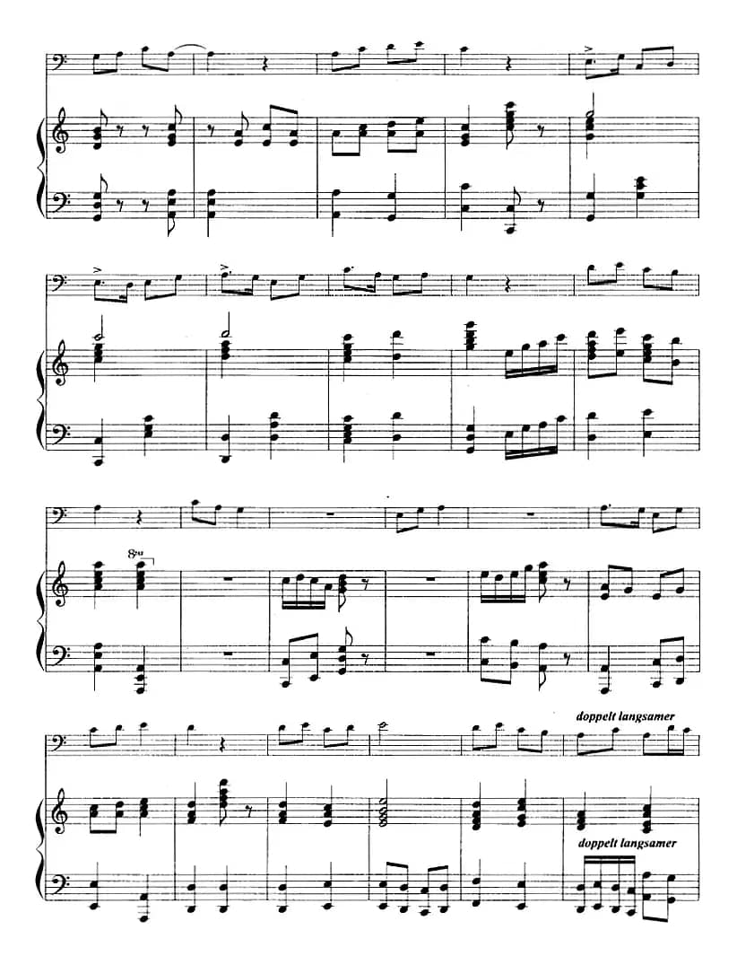 要学那泰山顶上一青松（京剧《沙家浜》选段、长号+钢琴伴奏）