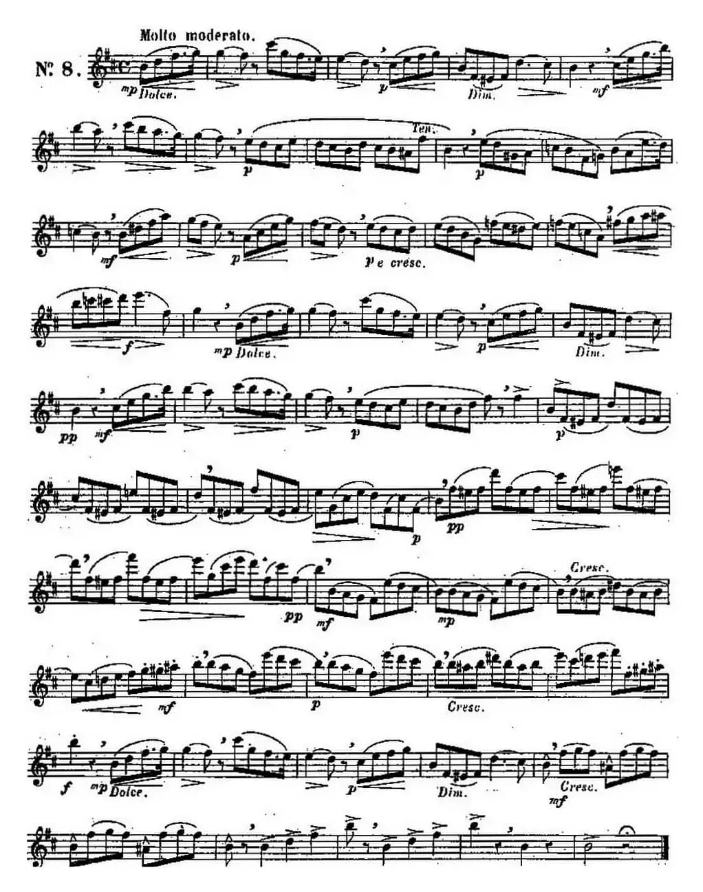 二十首练习曲作品131号（NO.8）