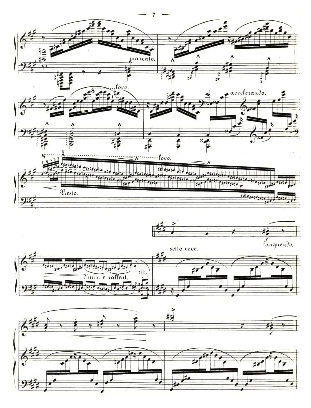 李斯特音乐会练习曲 S144（3 叹息 降D大调 S144 Un sospiro Db major）