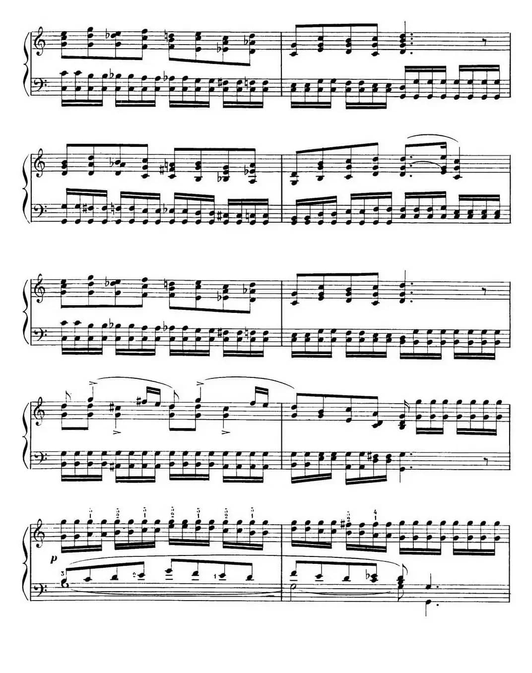 15 Etudes de Virtuosité Op.72 No.4 （十五首钢琴练习曲之四）