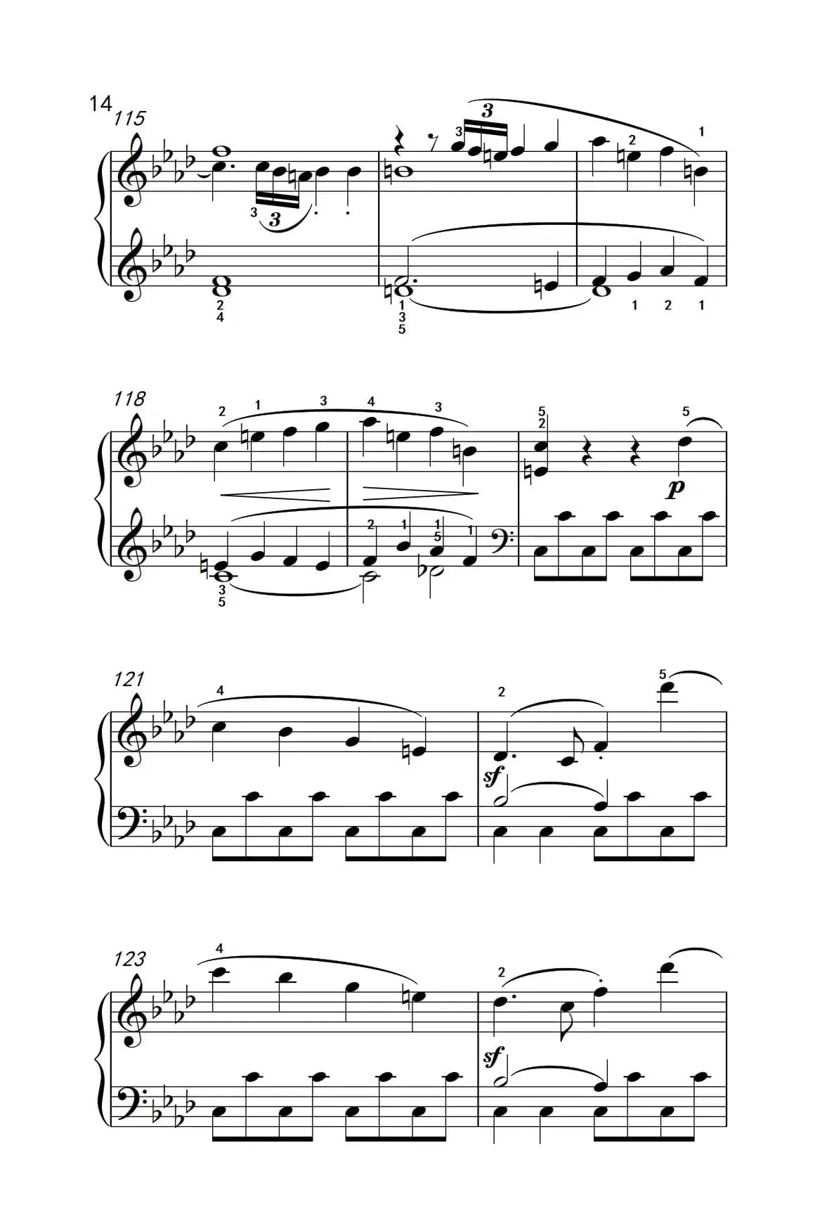 奏鸣曲 Opus 2 Nr.1 第一乐章（贝多芬奏鸣曲集 1）