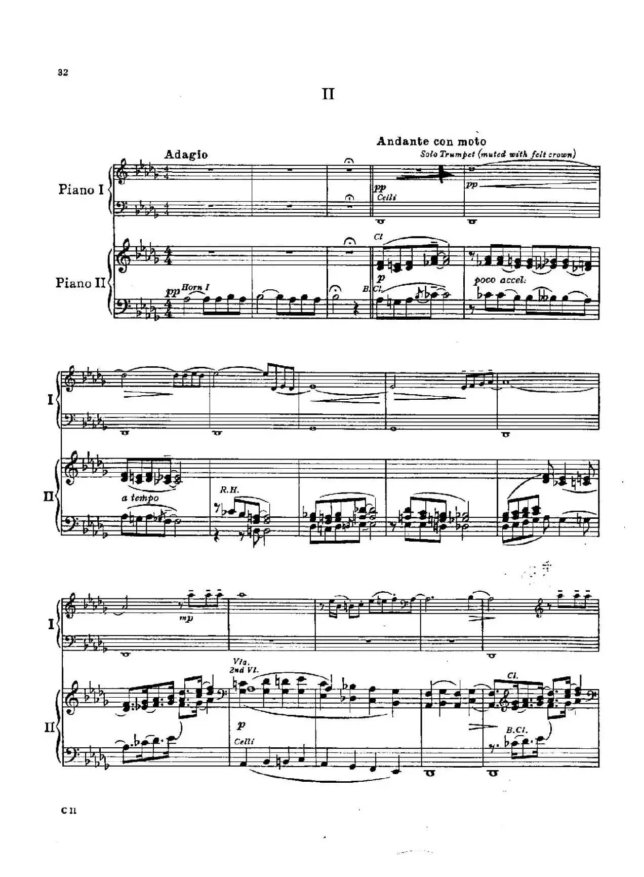 F大调爵士钢琴协奏曲（美版双钢琴原谱 P31—40）