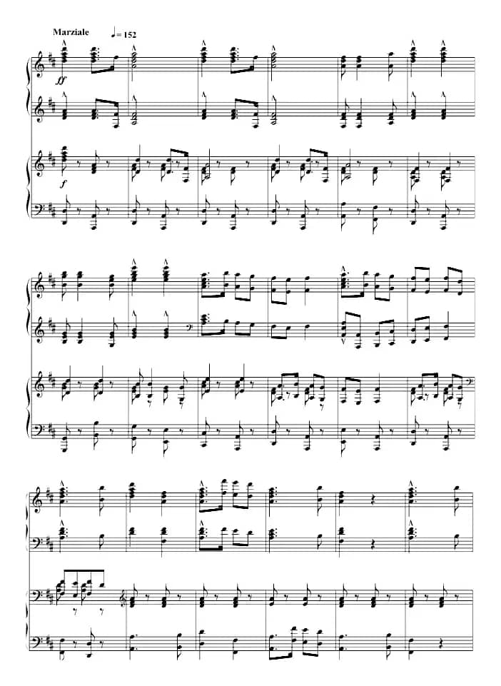 保卫黄河（四手联弹）