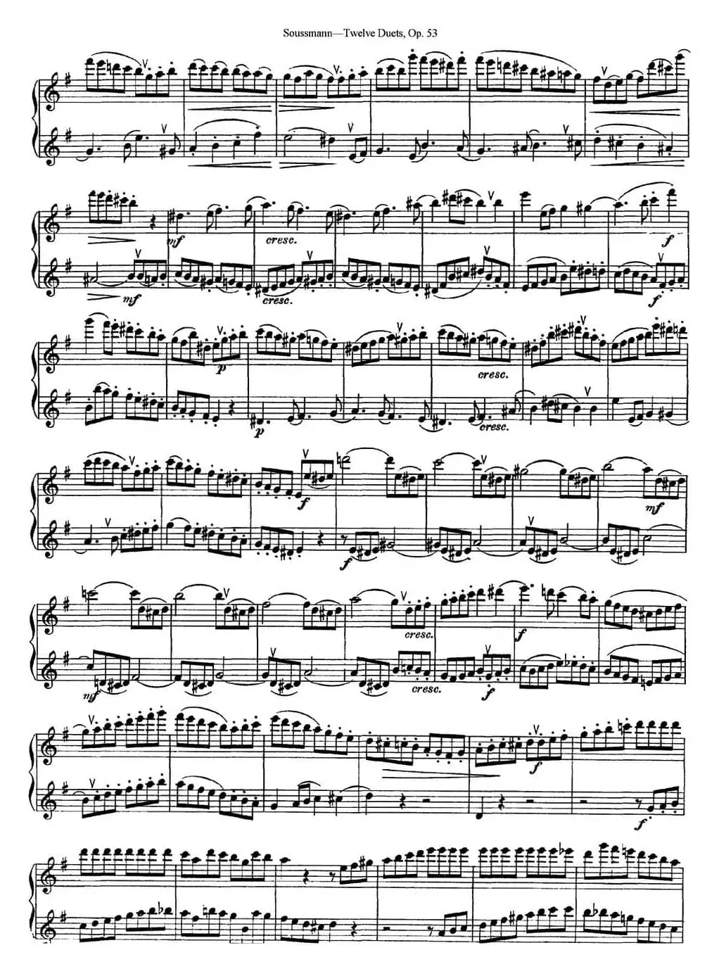 苏斯曼12首长笛重奏曲Op.53（NO.6-NO.7）