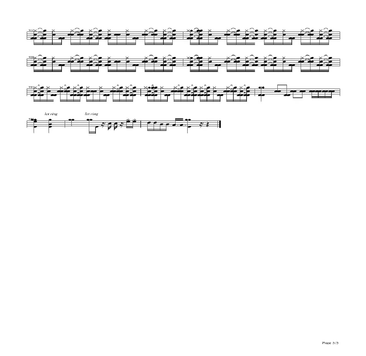 旧日的足迹（架子鼓谱）