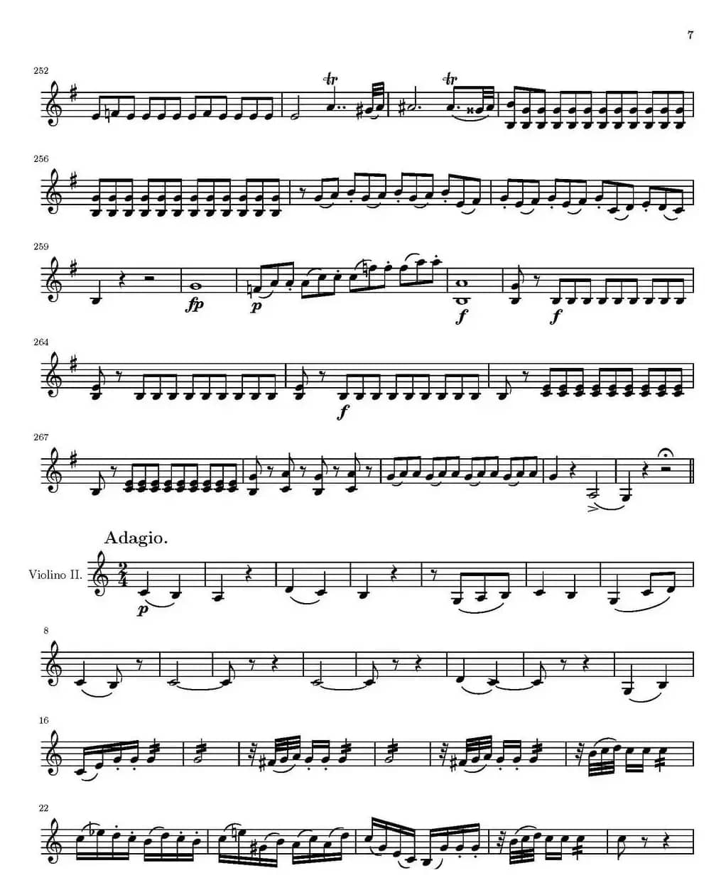 String Quartet nr.18 in E minor（E小调弦乐四重奏）（第二小提琴分谱）