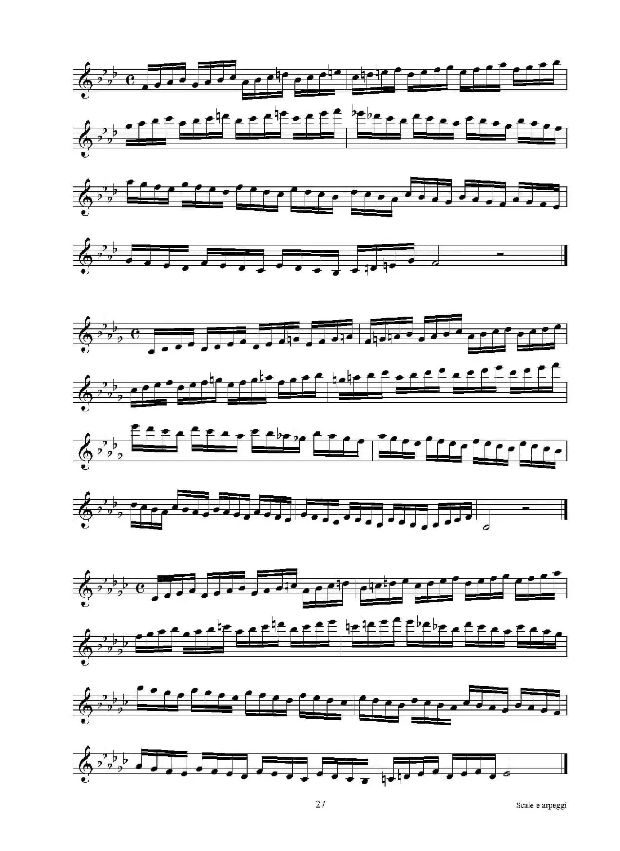 实用的萨克斯音阶练习曲集（P16——30）