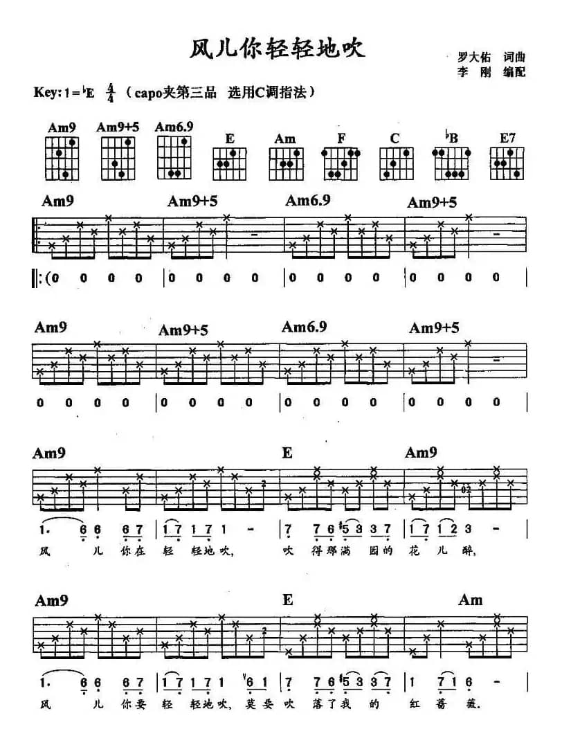 风儿你轻轻地吹