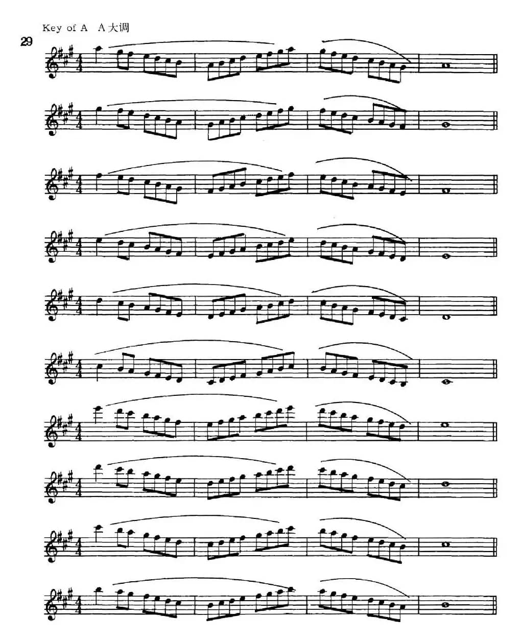 萨克斯演奏教程第一节（大调音阶-守调变奏P21—40）