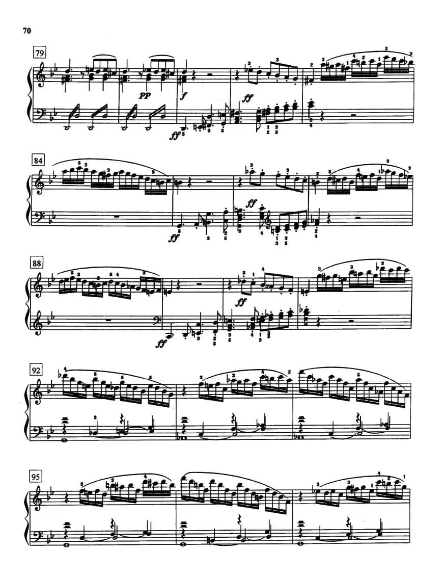 bB大调奏鸣曲Op.22（第一乐章）