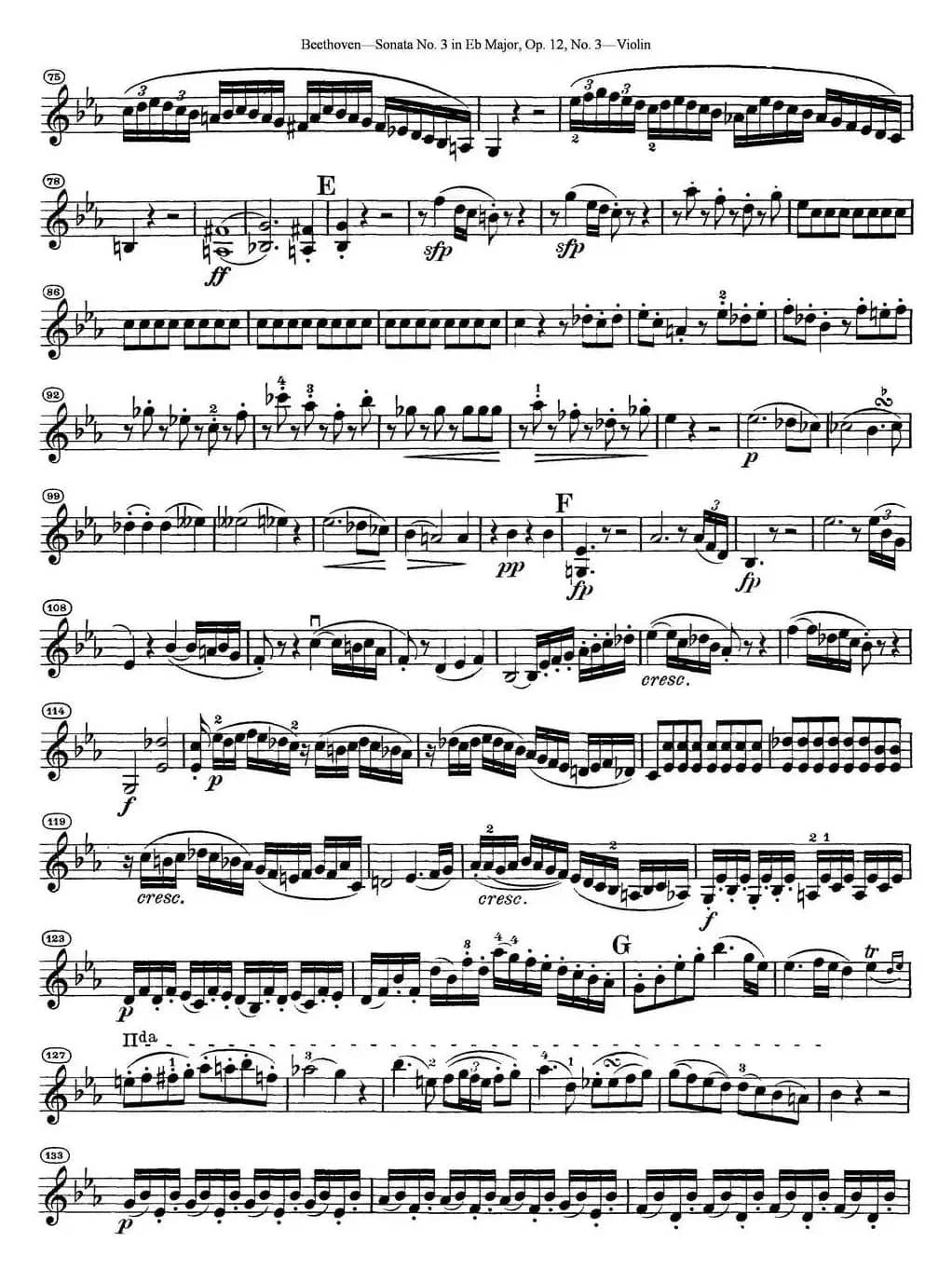 Violin Sonata No.3 in Eb Major Op.12 No.3
