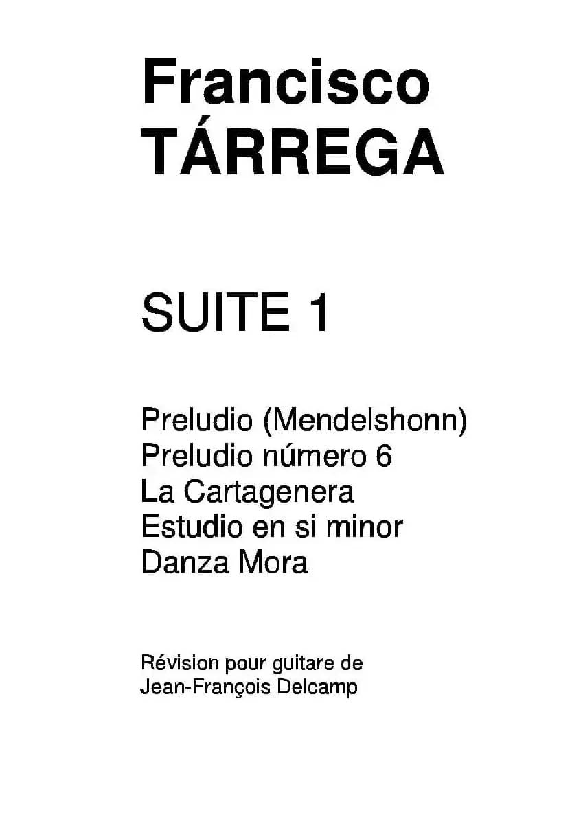 《塔雷加作品全集》第1部分（古典吉他）