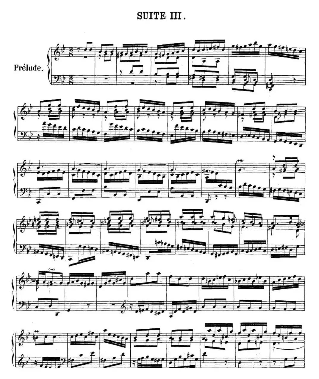 英国组曲No.3 巴赫 g小调 3rd Suite BWV 808