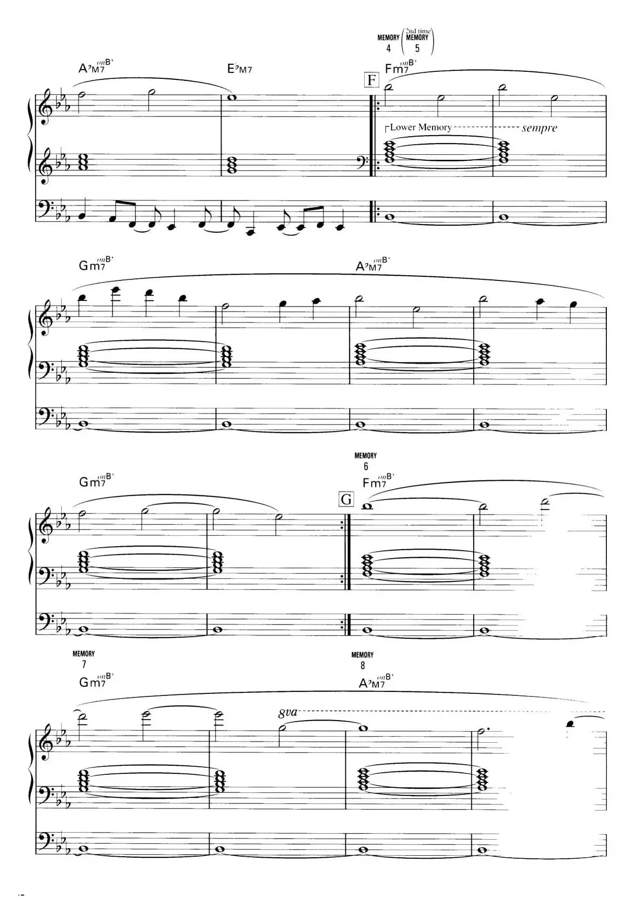 Paradiso（双排键电子琴谱）