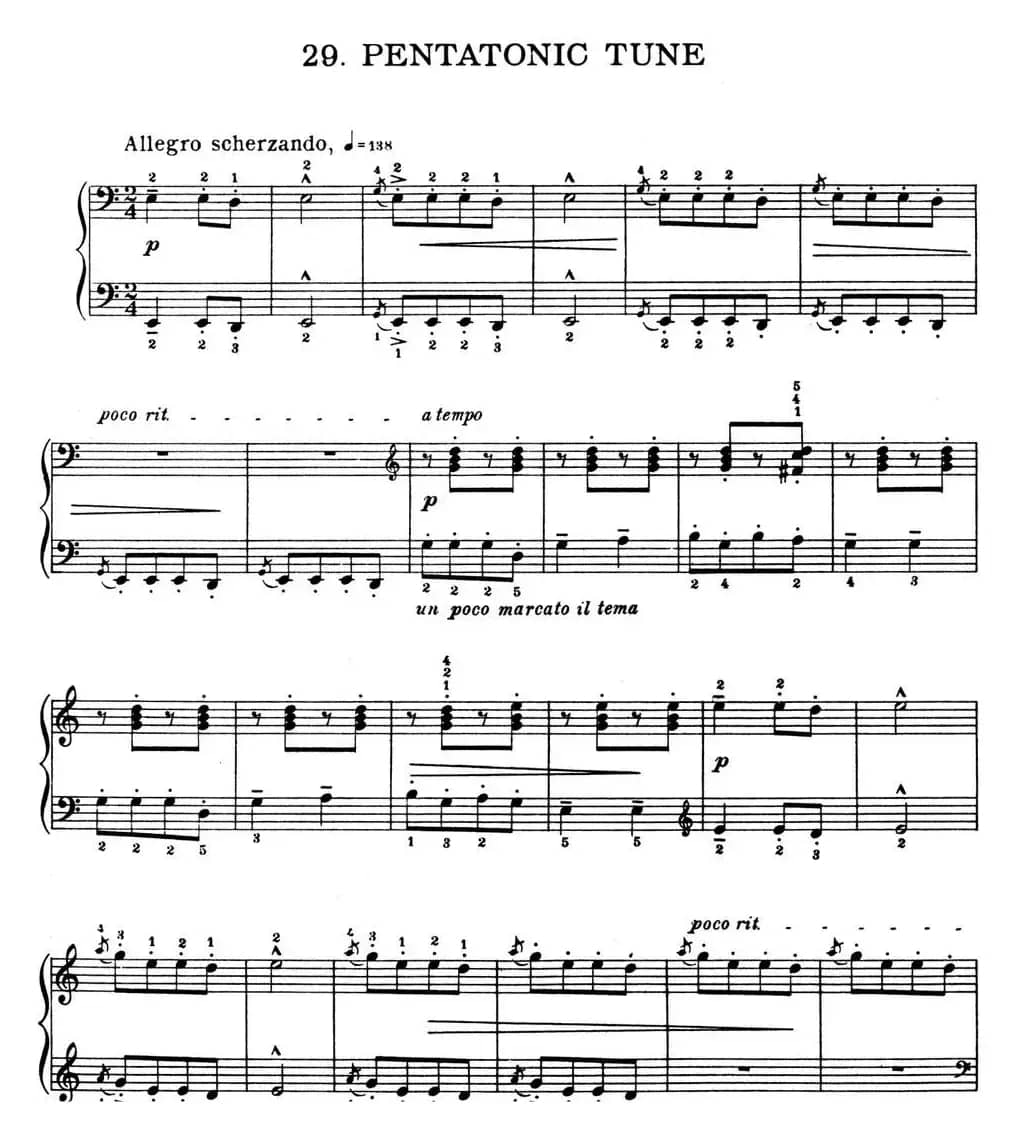 For Children Sz.42（献给孩子们·29）