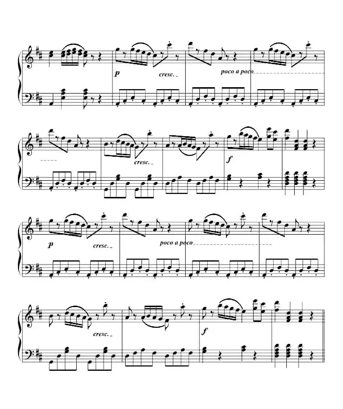 加沃特舞曲（完整版、龙斯明制谱版）