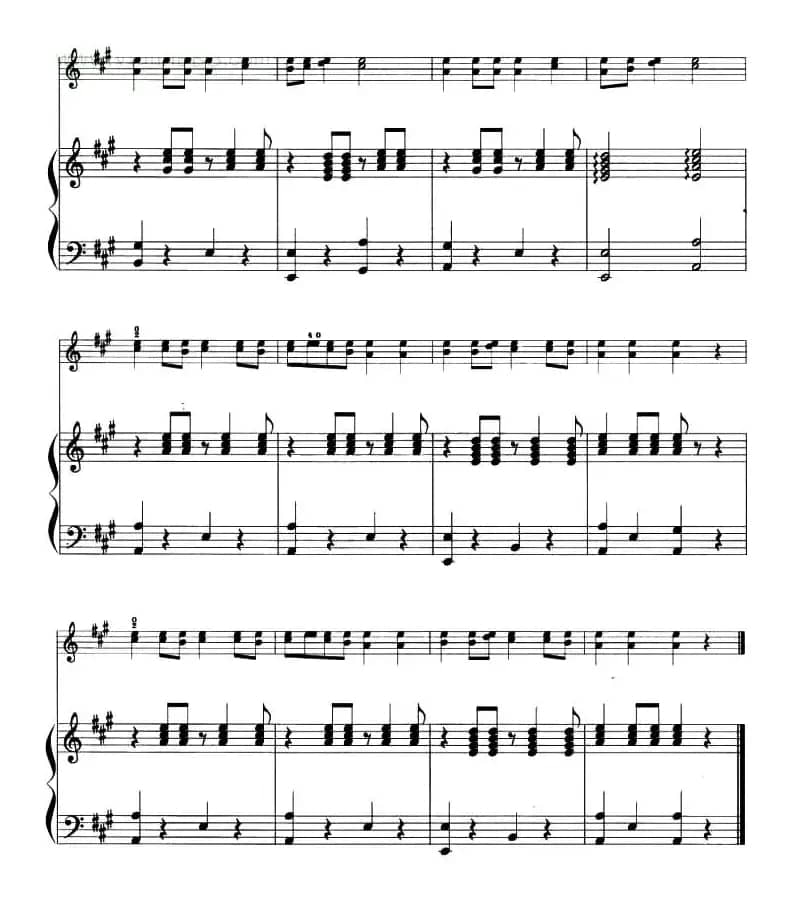 掀起你的盖头来（钢琴伴奏小提琴谱）