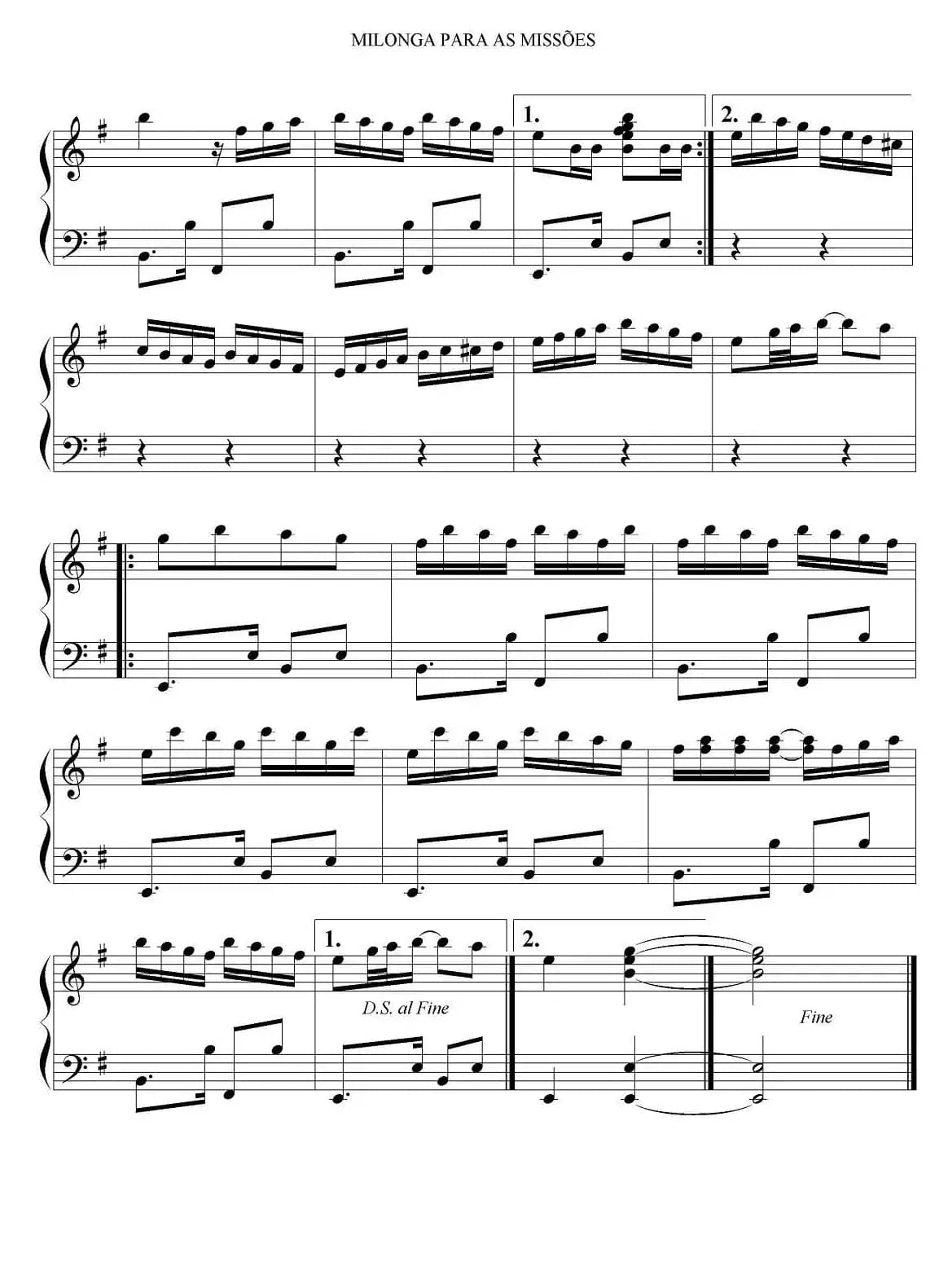 Milonga Para As Missoes （秋日起舞）