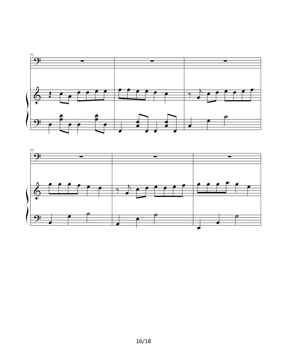 Title（钢琴伴奏谱）