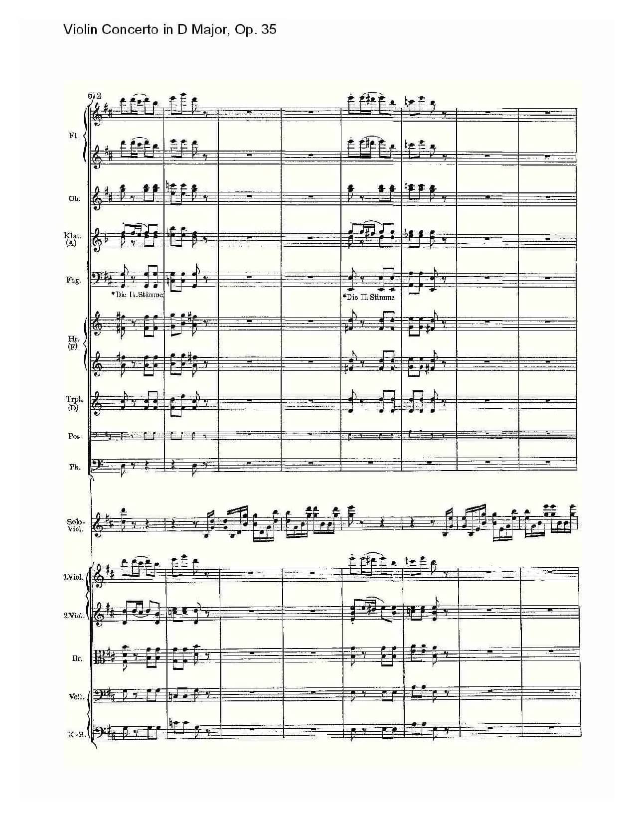 D大调小提琴协奏曲, Op.35第三乐章（一）